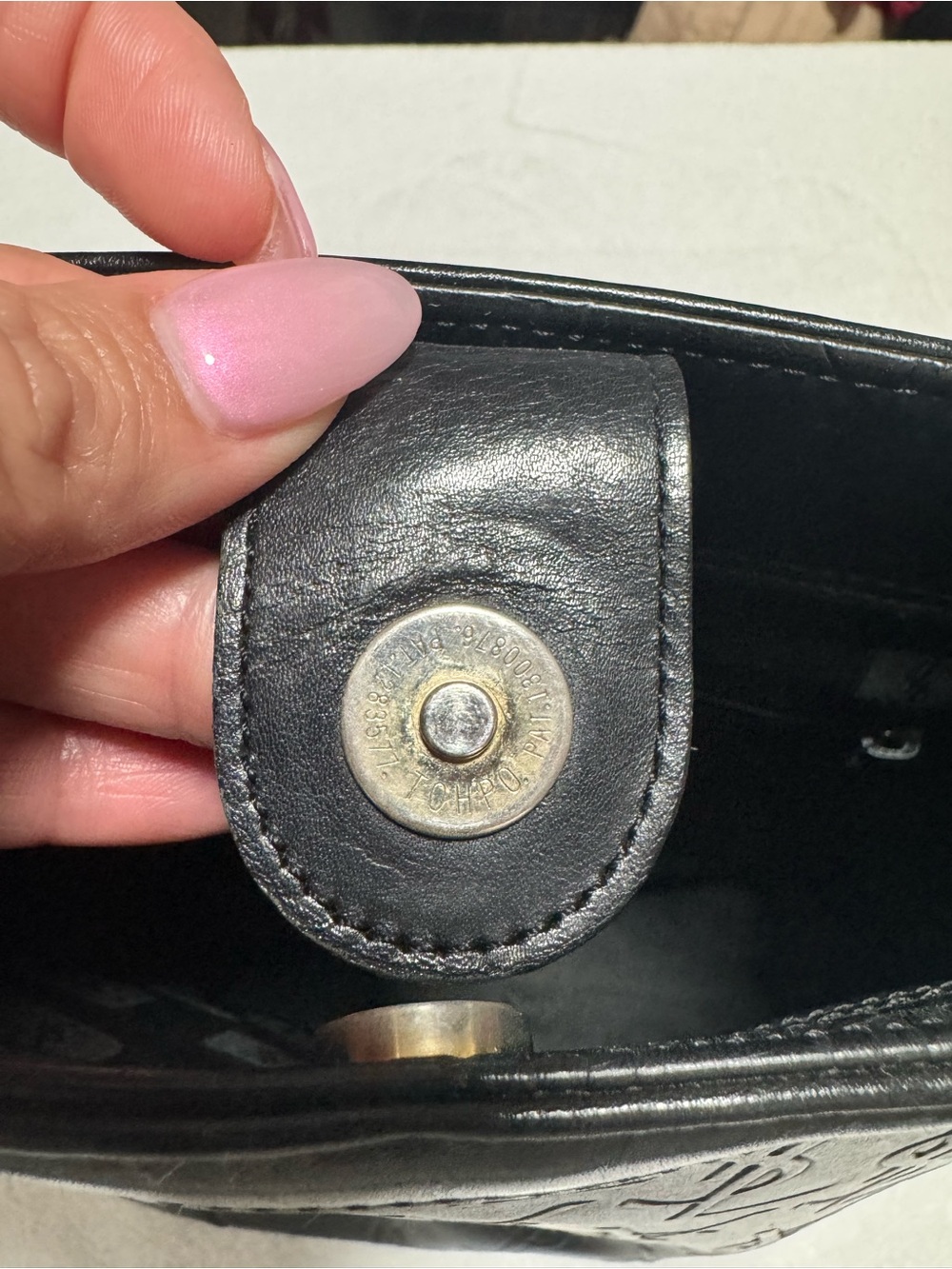 Saint Laurent Black Embossed Logo Shoulder Bag - Picture 12 of 12